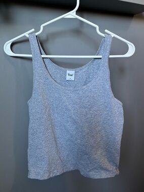 Aritzia Tna Grey Scoop Neck Tank Top